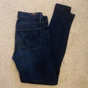 Citizens of humanity dark denim skinny jeans